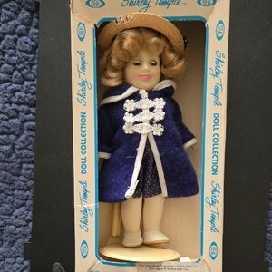 Shirley Temple Doll with Blue Coat